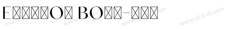 Equinox Bold字体转换